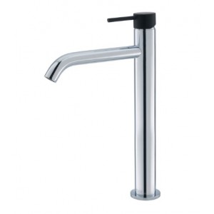 Kaya Tall Basin Mixer, Matte Black Handle